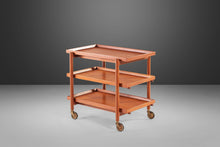 Load image into Gallery viewer, Expandable Danish Modern Bar Cart in Teak by Poul Hundevad for Domus Danica, Denmark, c. 1960's-ABT Modern