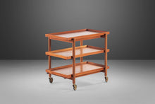 Load image into Gallery viewer, Expandable Danish Modern Bar Cart in Teak by Poul Hundevad for Domus Danica, Denmark, c. 1960's-ABT Modern
