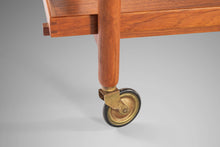 Load image into Gallery viewer, Expandable Danish Modern Bar Cart in Teak by Poul Hundevad for Domus Danica, Denmark, c. 1960's-ABT Modern