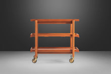 Load image into Gallery viewer, Expandable Danish Modern Bar Cart in Teak by Poul Hundevad for Domus Danica, Denmark, c. 1960's-ABT Modern