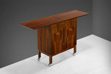 Load image into Gallery viewer, Expanding Bar Cart in Rosewood by Torbjorn Afdal for Mellemstrands Mobelfabrik-ABT Modern
