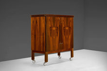 Load image into Gallery viewer, Expanding Bar Cart in Rosewood by Torbjorn Afdal for Mellemstrands Mobelfabrik-ABT Modern