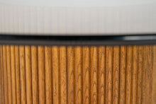 Load image into Gallery viewer, Exquisite Bamboo Pedestal Dining Table with a Mirrored Top with a Glass Surface, c. 1970s-ABT Modern