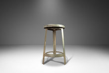 Load image into Gallery viewer, French Hammered Solid Aluminum Industrial Counter Height Bar Stool, France, c. 1970's-ABT Modern