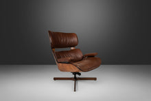 Load image into Gallery viewer, George Mulhauser for Plycraft "Mr. Chair" Lounge Chair in Genuine Leather, USA, c. 1960's-ABT Modern