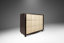 Load image into Gallery viewer, Gilbert Rohde for Herman Miller Three-Drawer Chest / Dresser w/ Leather Faced Drawer Fronts, USA, c. 1940s-ABT Modern
