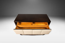 Load image into Gallery viewer, Gilbert Rohde for Herman Miller Three-Drawer Chest / Dresser w/ Leather Faced Drawer Fronts, USA, c. 1940s-ABT Modern