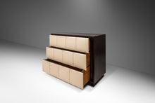Load image into Gallery viewer, Gilbert Rohde for Herman Miller Three-Drawer Chest / Dresser w/ Leather Faced Drawer Fronts, USA, c. 1940s-ABT Modern