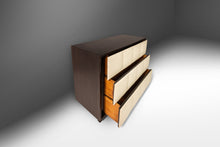 Load image into Gallery viewer, Gilbert Rohde for Herman Miller Three-Drawer Chest / Dresser w/ Leather Faced Drawer Fronts, USA, c. 1940s-ABT Modern
