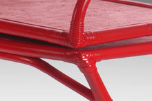 Load image into Gallery viewer, Gorgeous Chinoiserie Red Bamboo Server / Bar Stand w/ Swivel Top-ABT Modern