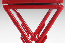Load image into Gallery viewer, Gorgeous Chinoiserie Red Bamboo Server / Bar Stand w/ Swivel Top-ABT Modern