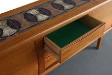 Load image into Gallery viewer, Hansen and Pedersen Danish Modern Teak Credenza with Tile Inlay-ABT Modern