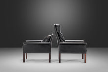 Load image into Gallery viewer, His and Hers Set of Model 500 Lounge Chairs in Rosewood and Vintage Leather by Hans Olsen for CS Møbler, Denmark, c. 1960's-ABT Modern