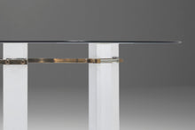 Load image into Gallery viewer, Hollywood Regency Lucite & Brass Coffee Table on Casters by Charles Hollis Jones, USA, c. 1970's-ABT Modern
