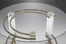 Load image into Gallery viewer, Hollywood Regency Lucite & Brass Coffee Table on Casters by Charles Hollis Jones, USA, c. 1970's-ABT Modern