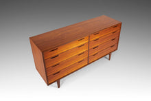 Load image into Gallery viewer, Ib Kofod Larsen Long 8 Drawer Dresser in Teak for J. Clausen & Son Brande Mobelfabrik, Denmark, c. 1960's-ABT Modern