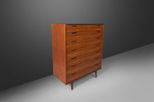 Load image into Gallery viewer, Ib Kofod Larsen Tall Boy / Seven Drawer Dresser in Teak for J. Clausen & Son Brande Mobelfabrik, Denmark, c. 1960's-ABT Modern