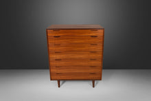 Load image into Gallery viewer, Ib Kofod Larsen Tall Boy / Seven Drawer Dresser in Teak for J. Clausen & Son Brande Mobelfabrik, Denmark, c. 1960's-ABT Modern