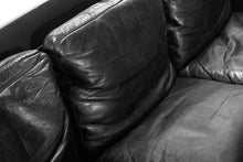 Load image into Gallery viewer, Illum Wikkelsø by Koefoeds Møbelfabrik Teak and Black Leather Sofa-ABT Modern