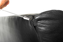 Load image into Gallery viewer, Illum Wikkelsø by Koefoeds Møbelfabrik Teak and Black Leather Sofa-ABT Modern