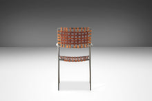 Load image into Gallery viewer, Italian Modern Patinaed Metal and Leather Strap Armchair / Desk Chair / Side Chair, Italy, c. 1970s-ABT Modern