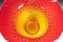 Load image into Gallery viewer, Jack in the Pulpit Style Mid Century Hobnail Amberina Glass Pitcher Vase by Kanawha, USA, c. 1970's-ABT Modern