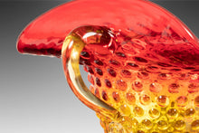 Load image into Gallery viewer, Jack in the Pulpit Style Mid Century Hobnail Amberina Glass Pitcher Vase by Kanawha, USA, c. 1970's-ABT Modern