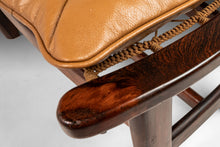 Load image into Gallery viewer, Jean Gillon 'Jangada' Lounge Chair and Ottoman in Jacaranda and Leather, Brazil, c. 1960s-ABT Modern