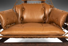 Load image into Gallery viewer, Jean Gillon 'Jangada' Lounge Chair and Ottoman in Jacaranda and Leather, Brazil, c. 1960s-ABT Modern