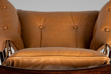 Load image into Gallery viewer, Jean Gillon 'Jangada' Lounge Chair and Ottoman in Jacaranda and Leather, Brazil, c. 1960s-ABT Modern