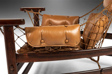 Load image into Gallery viewer, Jean Gillon 'Jangada' Lounge Chair and Ottoman in Jacaranda and Leather, Brazil, c. 1960s-ABT Modern