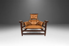 Load image into Gallery viewer, Jean Gillon 'Jangada' Lounge Chair and Ottoman in Jacaranda and Leather, Brazil, c. 1960s-ABT Modern
