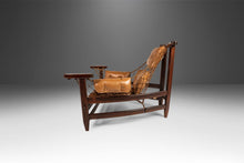 Load image into Gallery viewer, Jean Gillon 'Jangada' Lounge Chair and Ottoman in Jacaranda and Leather, Brazil, c. 1960s-ABT Modern
