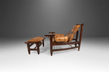 Load image into Gallery viewer, Jean Gillon 'Jangada' Lounge Chair and Ottoman in Jacaranda and Leather, Brazil, c. 1960s-ABT Modern