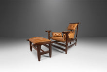 Load image into Gallery viewer, Jean Gillon 'Jangada' Lounge Chair and Ottoman in Jacaranda and Leather, Brazil, c. 1960s-ABT Modern