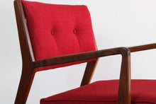 Load image into Gallery viewer, Jens Risom 430 Lounge Chair with Matching 730 Ottoman in Knoll Red-ABT Modern