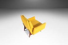 Load image into Gallery viewer, Jens Risom Model No. 2118 Lounge Chair in Original Yellow Upholstery on a Walnut Frame, USA-ABT Modern