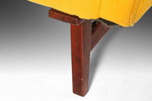 Load image into Gallery viewer, Jens Risom Model No. 2118 Lounge Chair in Original Yellow Upholstery on a Walnut Frame, USA-ABT Modern