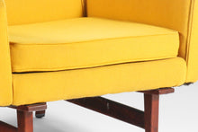 Load image into Gallery viewer, Jens Risom Model No. 2118 Lounge Chair in Original Yellow Upholstery on a Walnut Frame, USA-ABT Modern