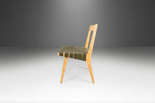 Load image into Gallery viewer, Jens Risom for Knoll Model 666 Side Chair in Birch and Green Strapping, USA, c. 1960's-ABT Modern