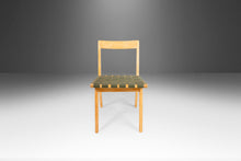 Load image into Gallery viewer, Jens Risom for Knoll Model 666 Side Chair in Birch and Green Strapping, USA, c. 1960's-ABT Modern