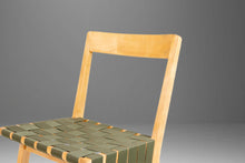 Load image into Gallery viewer, Jens Risom for Knoll Model 666 Side Chair in Birch and Green Strapping, USA, c. 1960's-ABT Modern