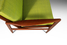 Load image into Gallery viewer, Kandidaten Three Seater Sofa in Lime Green Fabric by Ib Kofod-Larsen for Olof Person, Denmark, c. 1960's-ABT Modern