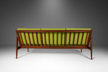 Load image into Gallery viewer, Kandidaten Three Seater Sofa in Lime Green Fabric by Ib Kofod-Larsen for Olof Person, Denmark, c. 1960's-ABT Modern