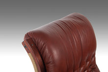 Load image into Gallery viewer, Koivutaru Bentwood Chair & Matching Ottoman in Afromosia and Oxblood Red Leather by Esko Pajamies for ASKO, Finland, c. 1970's-ABT Modern