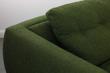 Load image into Gallery viewer, Large Authentic Mid Century Modern Lounge Chair / Loveseat in Gorgeous Forest Green Flannel Fabric-ABT Modern