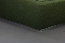 Load image into Gallery viewer, Large Authentic Mid Century Modern Lounge Chair / Loveseat in Gorgeous Forest Green Flannel Fabric-ABT Modern