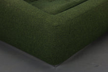 Load image into Gallery viewer, Large Authentic Mid Century Modern Lounge Chair / Loveseat in Gorgeous Forest Green Flannel Fabric-ABT Modern