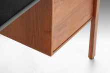 Load image into Gallery viewer, Large Executive Desk by Jens Risom for Jens Risom Design Inc. in Walnut with a New Vinyl Top, c. 1960s-ABT Modern