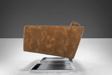 Load image into Gallery viewer, Long 3 Seater Sofa by Milo Baughman in Vegan Leather Set on a Chrome Cantilever Base, c. 1970s-ABT Modern